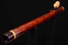 Redwood Burl Native American Flute, Minor, Mid A-4, #G30F